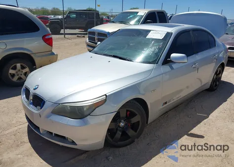 2007 BMW 525I из США, поврежденный, VIN WBANE53507CW61643